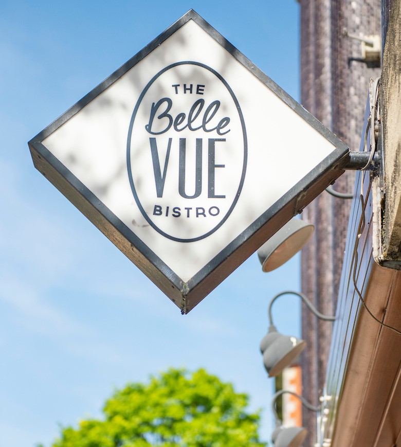 The Belle Vue Bistro - signage