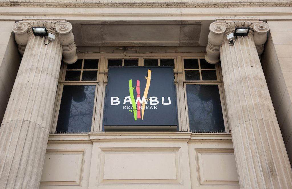 Signage of Bambu, Swansea