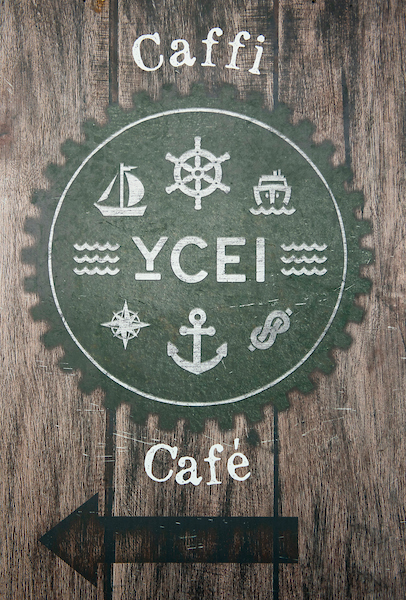 Nautical cafe signage